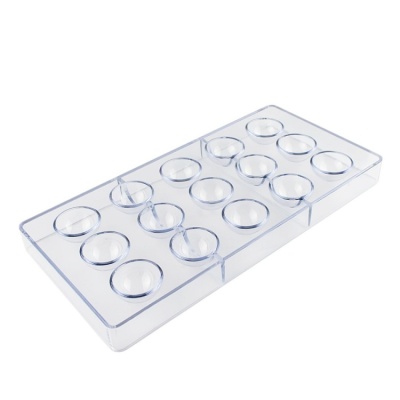 картинка Форма поликарбонатная - "Полусфера 3,2 см", 15 ячеек от магазина Crumble-shop.ru