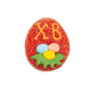 картинка Мармеладные фигурки - "Пасхальное яйцо красное", 120 шт от магазина Crumble-shop.ru