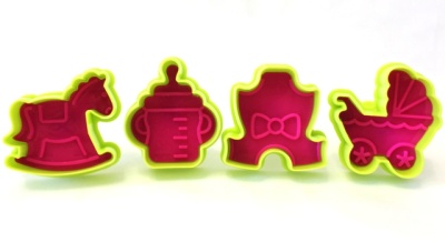 картинка Вырубки с выталкивателем - "Детство", 4 шт от магазина Crumble-shop.ru