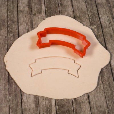 Вырубка для пряника - "Ленточка Вариант №1" 8*2 см от магазина Crumble-shop.ru картинка Вырубка для пряника - "Ленточка Вариант №1" 8*2 см от магазина Crumble-shop.ru