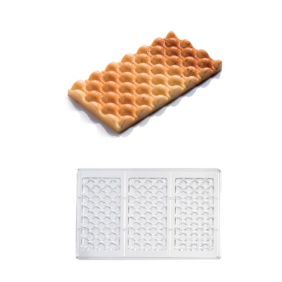 картинка Форма поликарбонатная Martellato - "Плитка шоколада - Пузыри" (MA 2010) от магазина Crumble-shop.ru