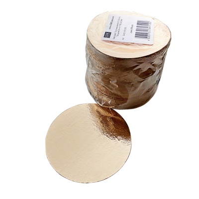 картинка Подложки картонные золото (0,8 мм), 10см, 100 шт от магазина Crumble-shop.ru