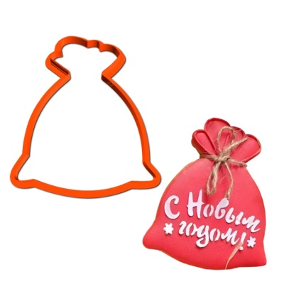 картинка Вырубка пластиковая - "Мешочек" от магазина Crumble-shop.ru