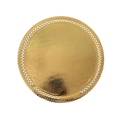 картинка Круглая золотая подложка Apollo-4. 210/250мм. (SAI 28/p) 1 шт от магазина Crumble-shop.ru