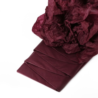 картинка Бумага упаковочная тишью - Бордовая 50*66 см (10 листов) от магазина Crumble-shop.ru
