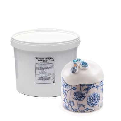 картинка Сахарная помадка белая, ведро 19 кг от магазина Crumble-shop.ru