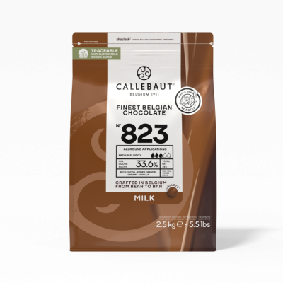 картинка Шоколад Callebaut - Молочный, 33.6%, 2,5 кг от магазина Crumble-shop.ru