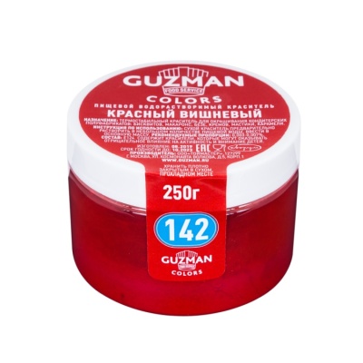 картинка Краситель "Guzman" водорастворимый - Красный вишневый (250 гр) от магазина Crumble-shop.ru