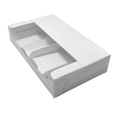 картинка Коробка для эклеров и эскимо с ложементами 250*150*50 (белая) от магазина Crumble-shop.ru