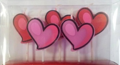 картинка Свечи для торта - Волна (серебряный металлик, 15 см) 6 шт от магазина Crumble-shop.ru