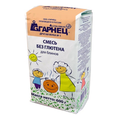 картинка Смесь для блинов без глютена TM GARNEC 600 гр (бум. пакет) от магазина Crumble-shop.ru