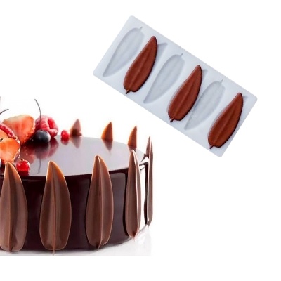 картинка Форма силиконовая для шоколада - "Перышки" от магазина Crumble-shop.ru