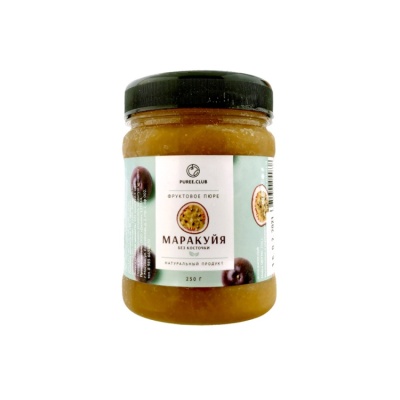 картинка Фруктовое пюре "Puree.Club" - Маракуйя (250 гр) от магазина Crumble-shop.ru