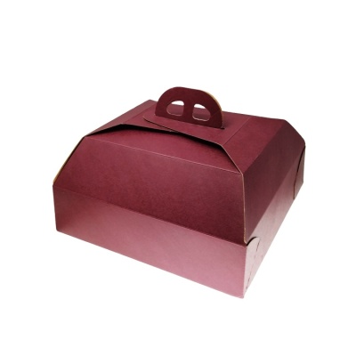 картинка Упаковка для торта "Scrigno" - Рубиновая, 27*27*h12см. (SC2727RU) от магазина Crumble-shop.ru
