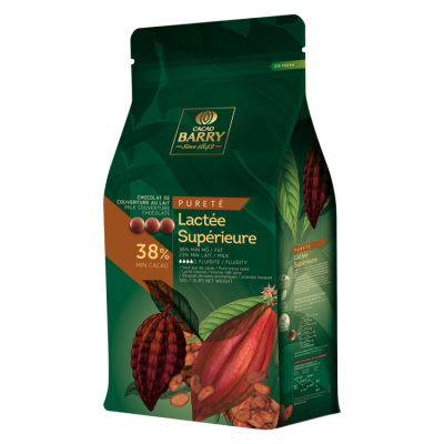 картинка Шоколад Cacao Barry "Lactee Superieure 38%" - молочный шоколад (250 гр) от магазина Crumble-shop.ru