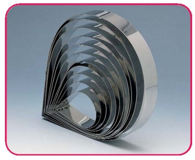 картинка Металлическая форма - Капля, 215*146h65 мм от магазина Crumble-shop.ru