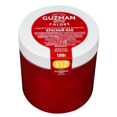 картинка Краситель "Guzman" 100 гр, жирорастворимый - Красный мак от магазина Crumble-shop.ru