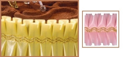 картинка Лента с золотым переплетением - Розовая, 10м. (24192*B/p) от магазина Crumble-shop.ru