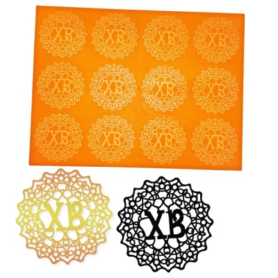 картинка Рельефный силиконовый коврик - "ХВ" (40-WDXB) от магазина Crumble-shop.ru