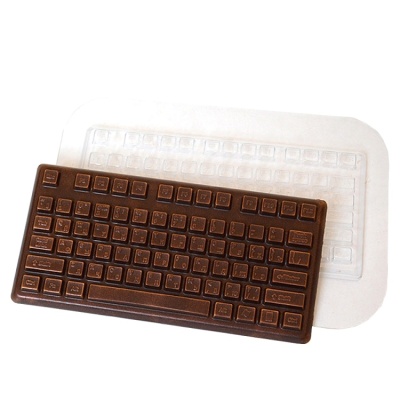 картинка Форма пластиковая для отливки шоколада - "Плитка Клавиатура" от магазина Crumble-shop.ru