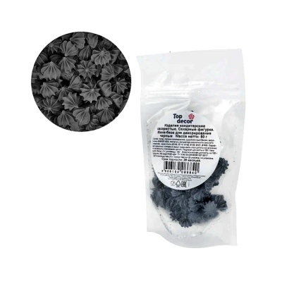 картинка Сахарные фигурки - "Мини-Безе" черные 40 гр от магазина Crumble-shop.ru