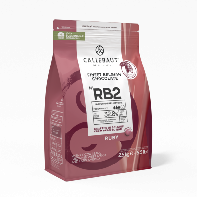 картинка Шоколад Callebaut - Ruby 47.3%, 2,5 кг от магазина Crumble-shop.ru