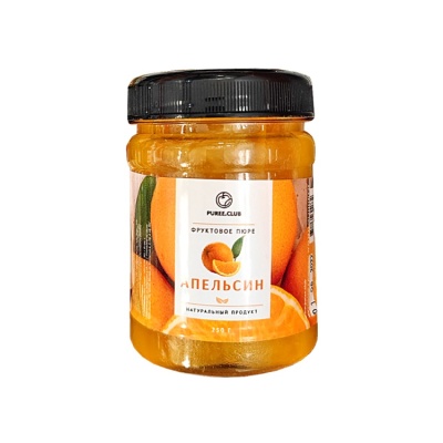 картинка Фруктовое пюре "Puree.Club" - Апельсин (250 гр) от магазина Crumble-shop.ru