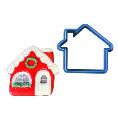 картинка Вырубка пластиковая - "Домик №11" (9 см) от магазина Crumble-shop.ru