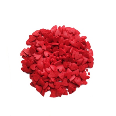 картинка Посыпки - "Сердечки красные большие", 75 гр от магазина Crumble-shop.ru