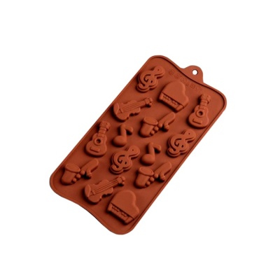 картинка Форма силиконовая для шоколада - "Музыкальные инструменты" от магазина Crumble-shop.ru