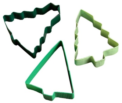 картинка Металлические вырубки - "Ёлка", 3 шт. от магазина Crumble-shop.ru