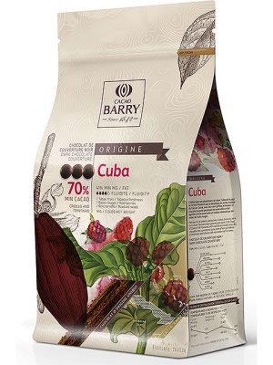 картинка Шоколад Cacao Barry "Cuba origin" - горький шоколад, (уп 1 кг) от магазина Crumble-shop.ru